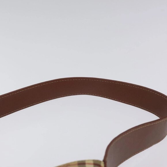 BURBERRY Nova Check Shoulder Bag PVC Beige Auth 1 - Picture 5 of 16